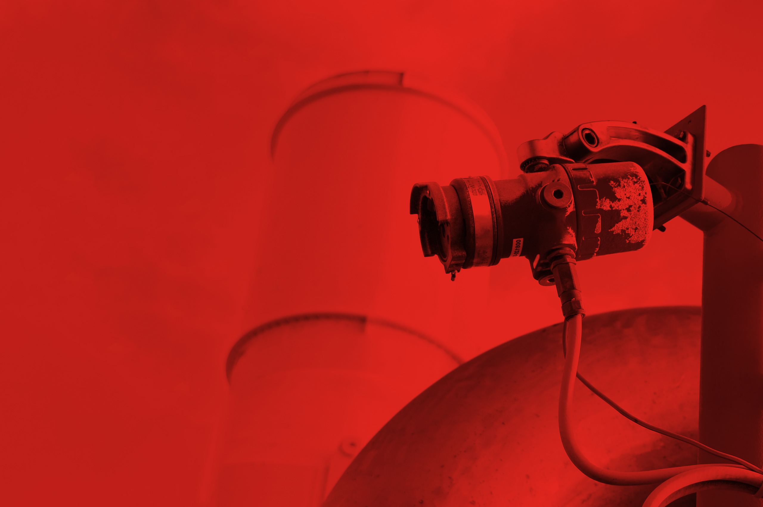 UV IR Flame Detector monitoring an industrial facility