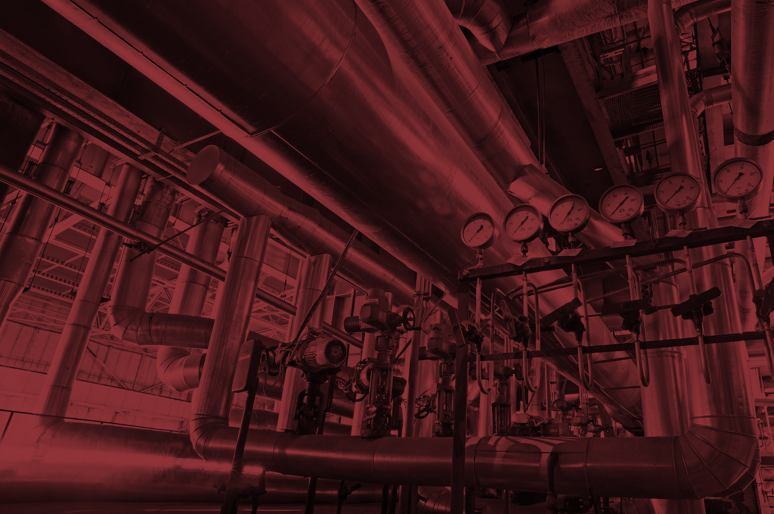 Inside of an industrial facility